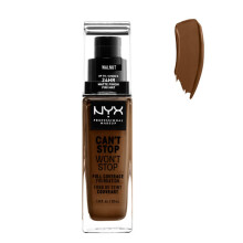 Vloeibare make-upbasis Can't Stop Won't Stop NYX (30 ml) - kleur:walnoot 30 ml