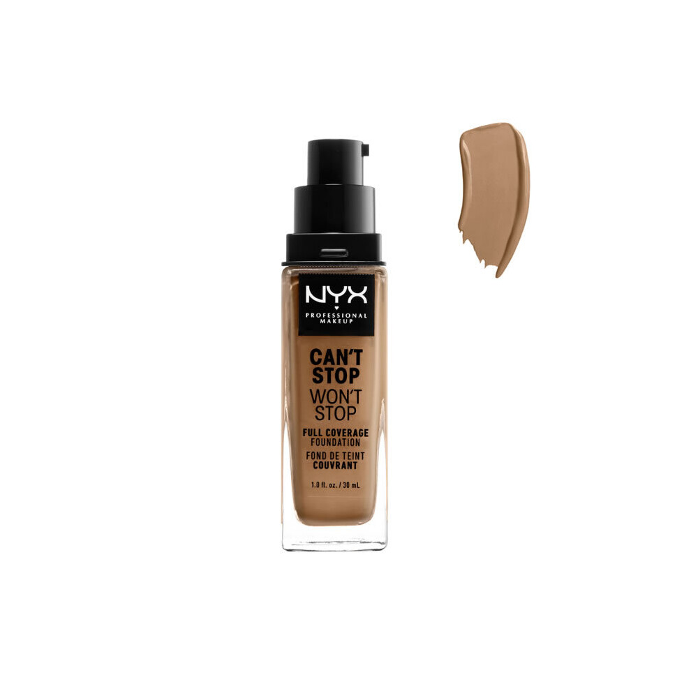 Nyx CanÂ´t Stop WonÂ´t Stop Full Coverage Foundation Caramel 30ml