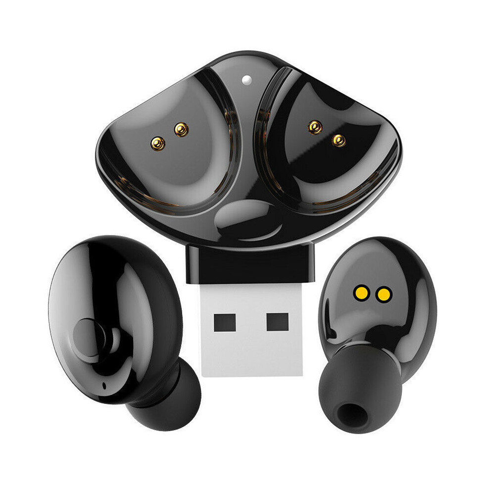 Bluetooth 5.0 Headset Tws Wireless Earphones Earbuds In-Ear Headphones Black 8414797824589