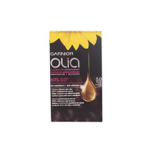 OLIA Garnier Coloration Permanente # 5.0 Châtain 4 pcs. Découvrez une nouvelle expérience avec cet ammoniac debout libre de colorati