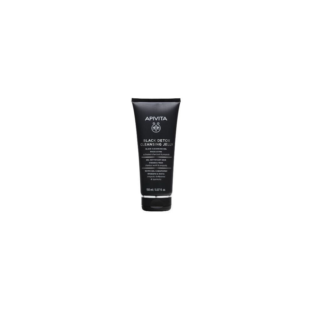 Apivita Black Cleansing Gel Detox 150Ml