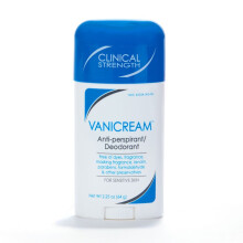 Vanicream Anti-Perspirant Deodorant | Clinical Strength, 24-Hour Protection | Fragrance and Gluten Free | For Sensitive Skin | 2.25 Ounce