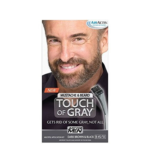 Just For Men Just for Men Touch of Gray Mustache and Beard Color, Dark Brown & Black