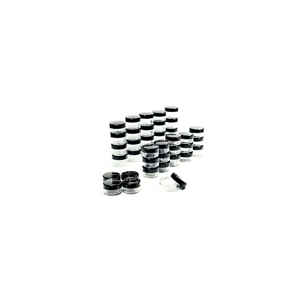 Zejia 5 Gram Cosmetic Containers 50Pcs Sample Jars Tiny Makeup Sample Containers With Lids