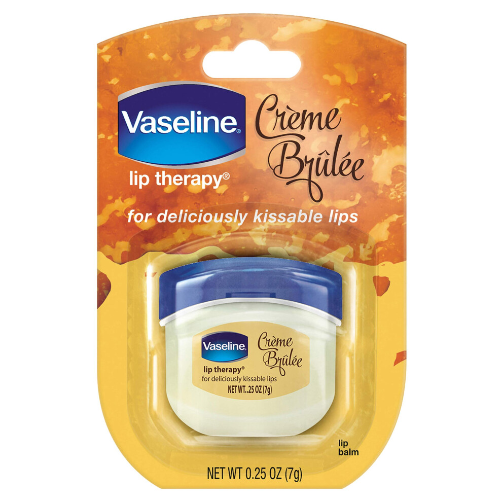 Vaseline Lip Therapy Lip Balm Mini Creme Brulee 0.25 oz