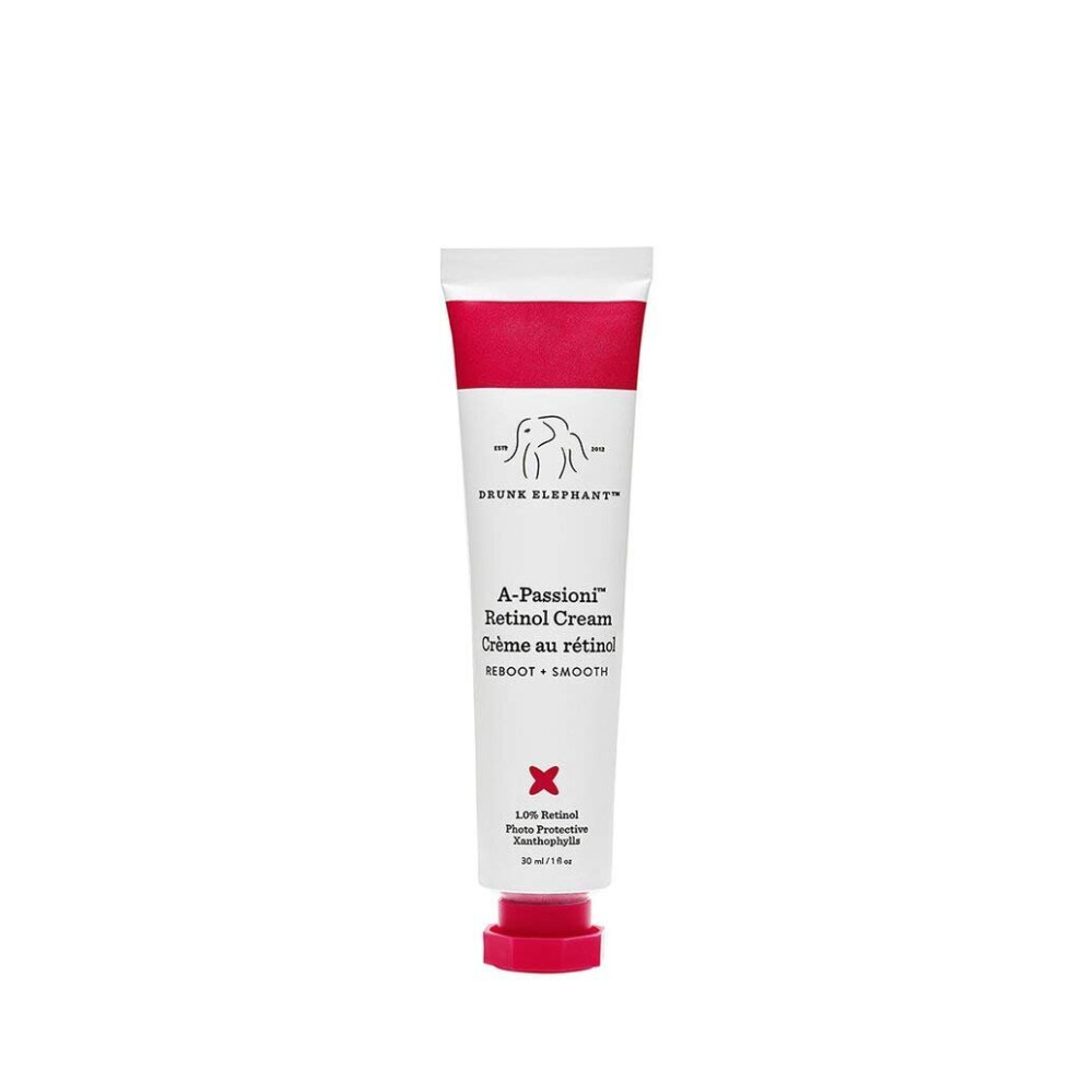 Drunk Elephant A-Passioni Retinol Anti-Wrinkle Cream. Brightening, Restorative and Vegan Face Cream with Vitamin F. 1 Ounce.