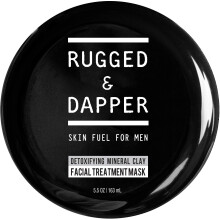 RUGGED & DAPPER Detox Mineral Clay Gezichtsmasker | Natuurlijke Acne & Leeftijdsverdediging voor Mannen - 5.5 Oz