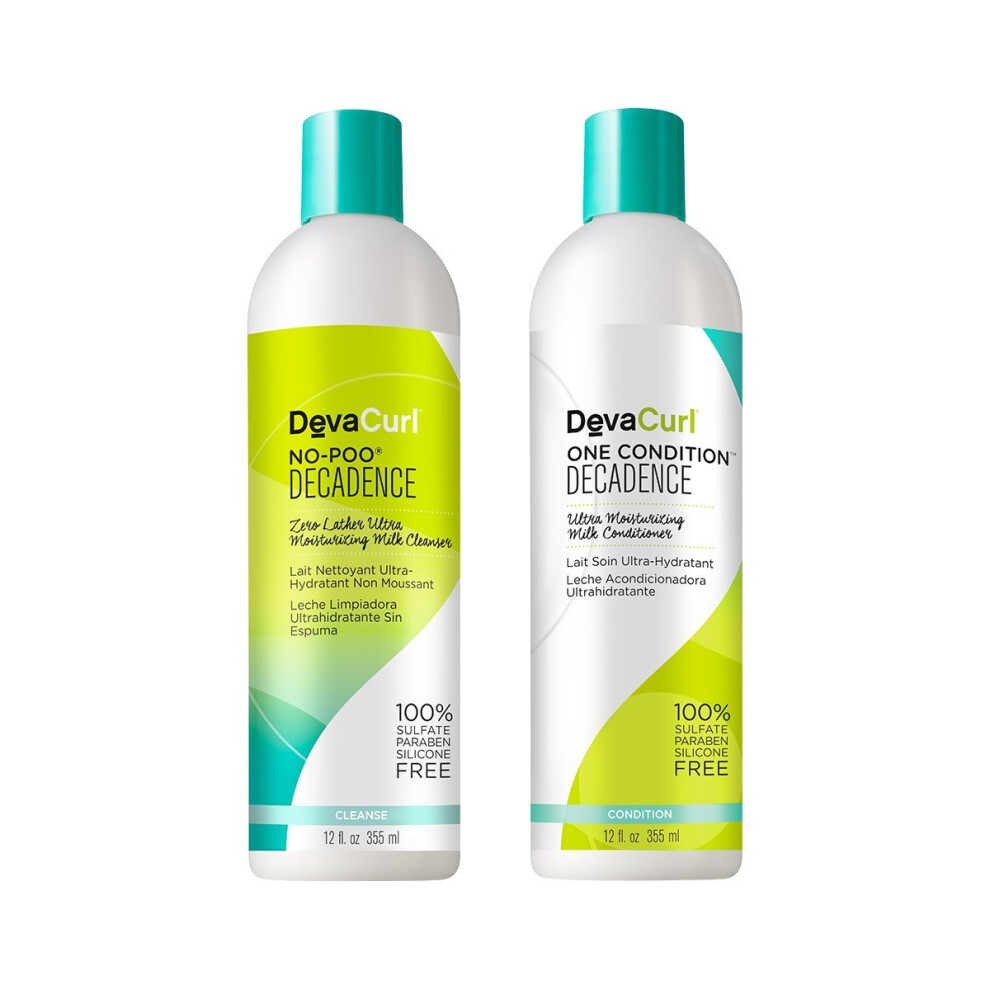 DevaCurl No-Poo Decadence & One Condition Decadence Duo - 12 oz