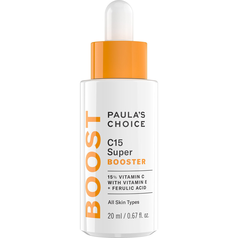 Paula's-Choice Paula's Choice Boost C15 Super Booster, 15% Vitamin C With Vitamin E & Ferulic Acid, Skin Brightening Serum, 0.67 Ounce