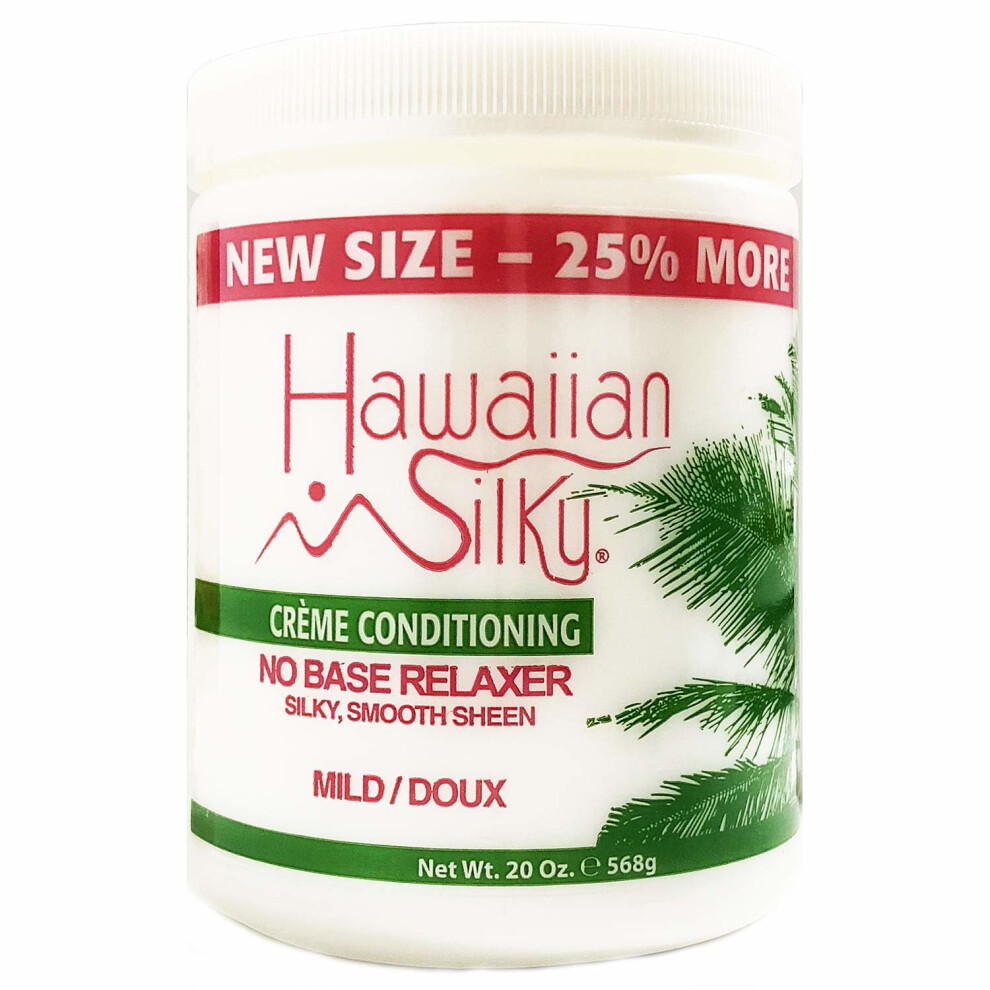 Hawaiian Silky 30008 no base relaxer, mild, White, 20 Ounce