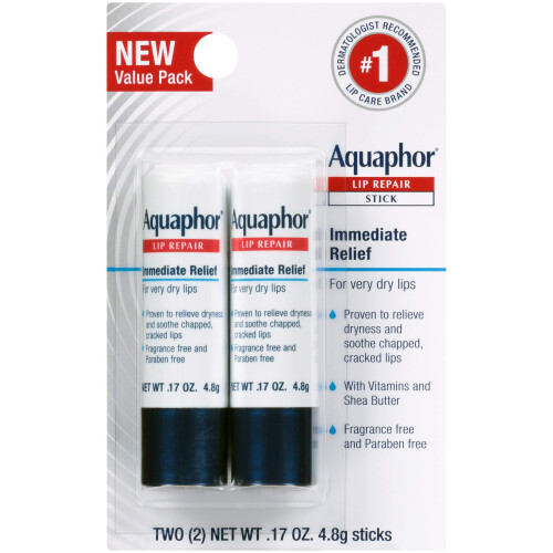Aquaphor Aquaphor Lip Repair Stick Protector Protector Hydrating Lip Balm Multipack 0,17 oz 2 Pack