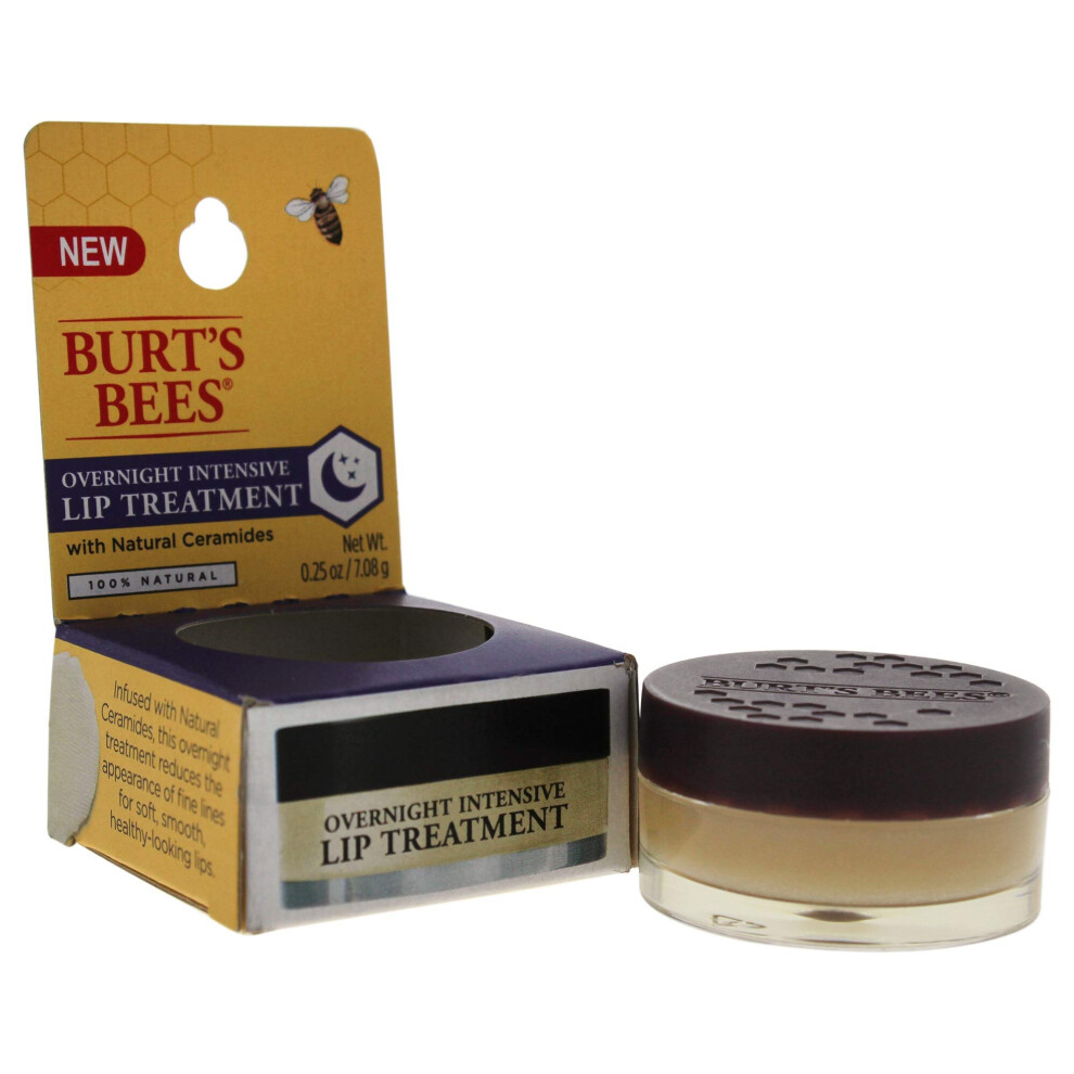 BurtÃ¢ÂÂs Bees 100% Natural Overnight Intensive Lip Treatment, Ultra-Conditioning Lip Care - 0.25 ounce