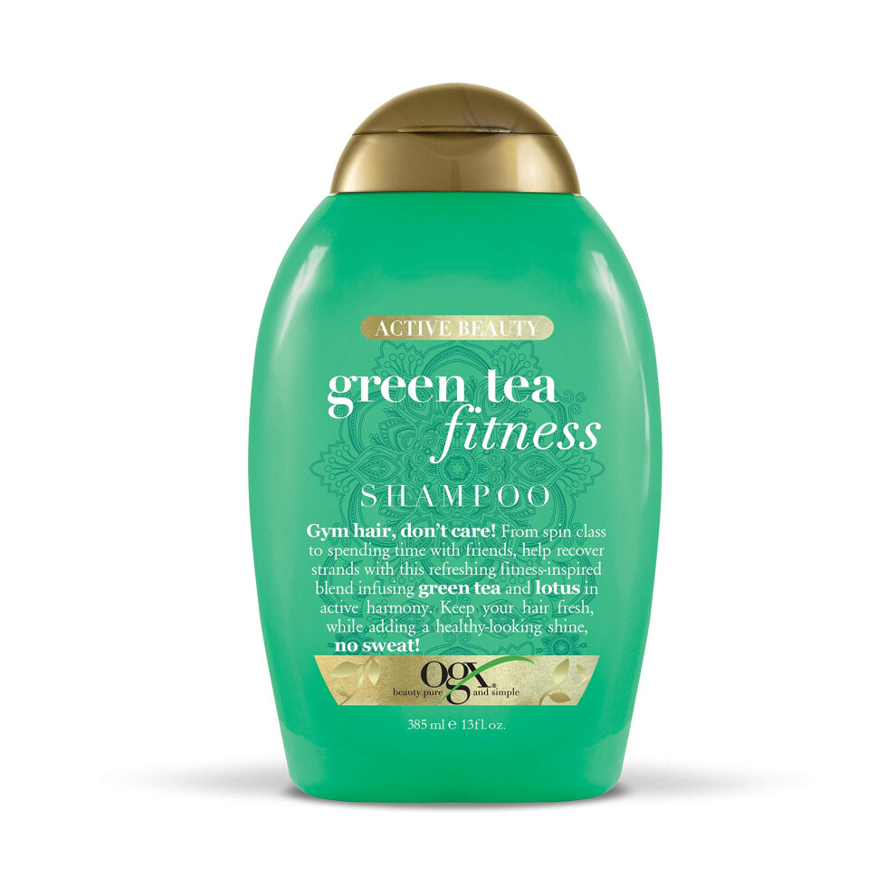 OGX Active Beauty Green Tea Fitness Shampoo, 13 Ounce