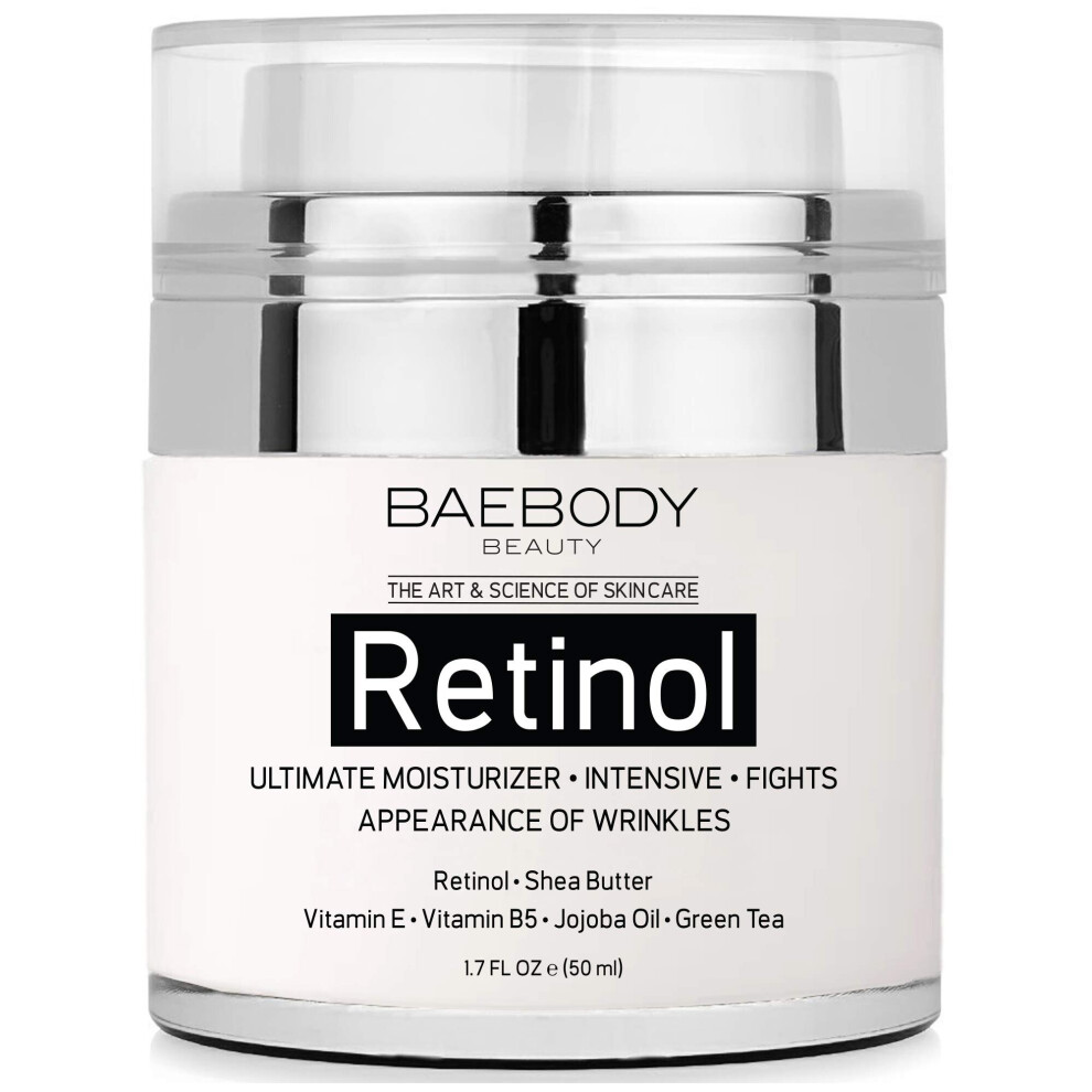 Baebody Retinol Moisturizer Cream with Retinol, Jojoba Oil & Vitamin E, 1.7 Ounces