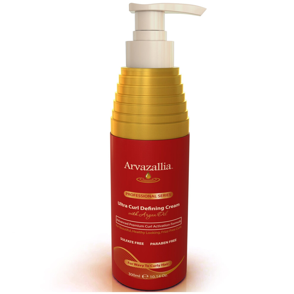Arvazallia Cream Ultra Curl Defining With Argan Oil By For Wavy And Curly Hair