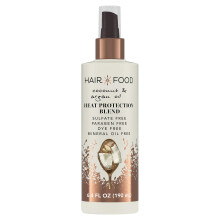 Alimentos para cabelos leo de coco e argan Protetor de calor Spray sem enxgue para todos os tipos de cabelo 450F Proteo trmica Sem sulfato S