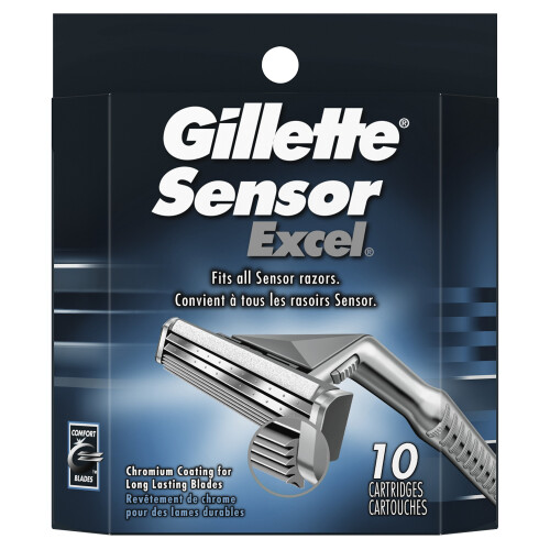 Gillette Gillette Sensor Excel navullingen voor herenscheermesjes, 10 stuks