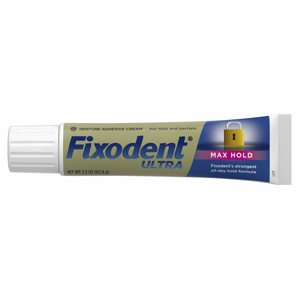 Fixodent Ultra Max Hold Dental Adhesive, 2.2 oz