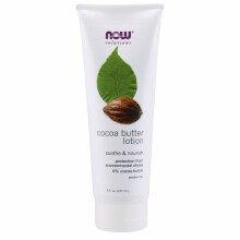 NOW Foods Solutions, Lotion au Beurre de Cacao pour Peau Sèche et Squameuse, 8-Ounce