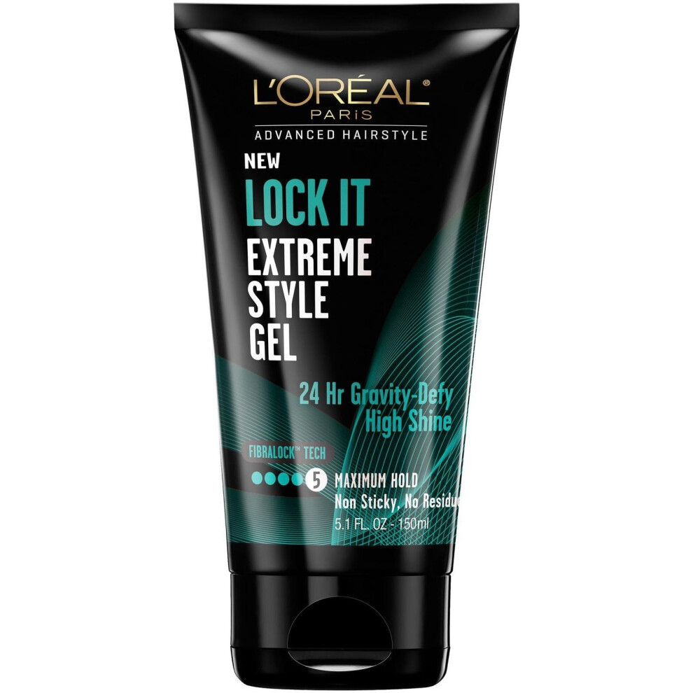 L'Oreal Paris Advanced Hairstyle LOCK IT Extreme Style Gel, 5.1 fl. oz.