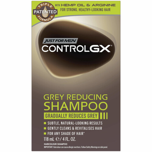 Just For Men Just For Men Control GXÂ Grey ReducingÂ Shampoo, Gradually Colors Hair, 4 Ounce