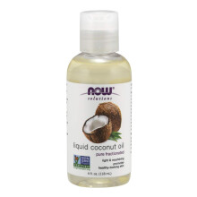 NOW Foods, Solutions, Flüssiges Kokosnussöl, Rein Fraktioniert, 4 fl oz (118 ml)