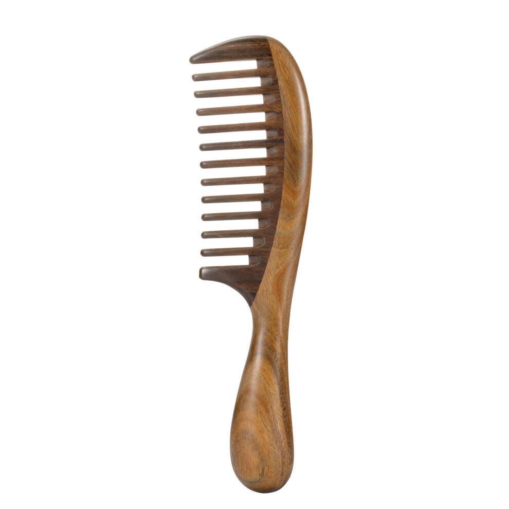 Louise Maelys Unisex Hair Comb Wooden Wide Tooth Comb For Curly Hair Detangling Sandalwood Comb