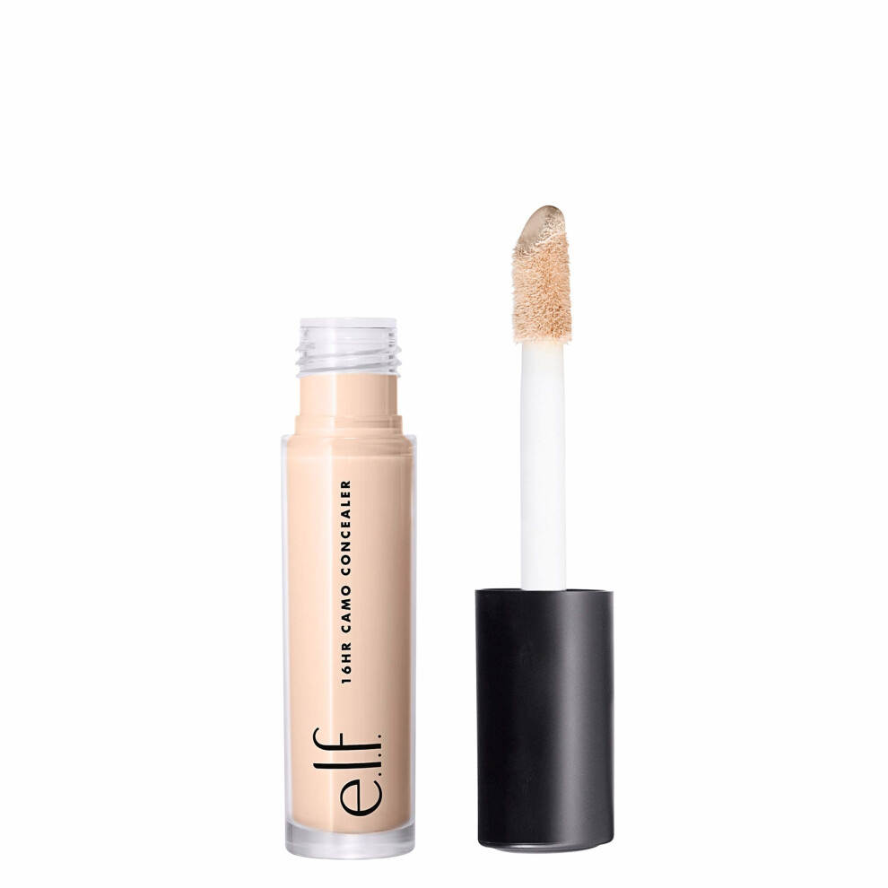 e.l.f. 16Hr Camo Concealer Fullcoverage Formula, Light Peach, 0.203 Fl Oz