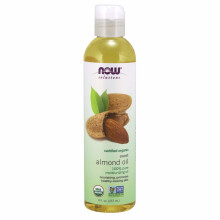 Maintenant, les aliments solutions biologiques huile d'amande sucr   e 100% pure hydratant l'huile hydratante favorise l'huile de 8 onces non parfu