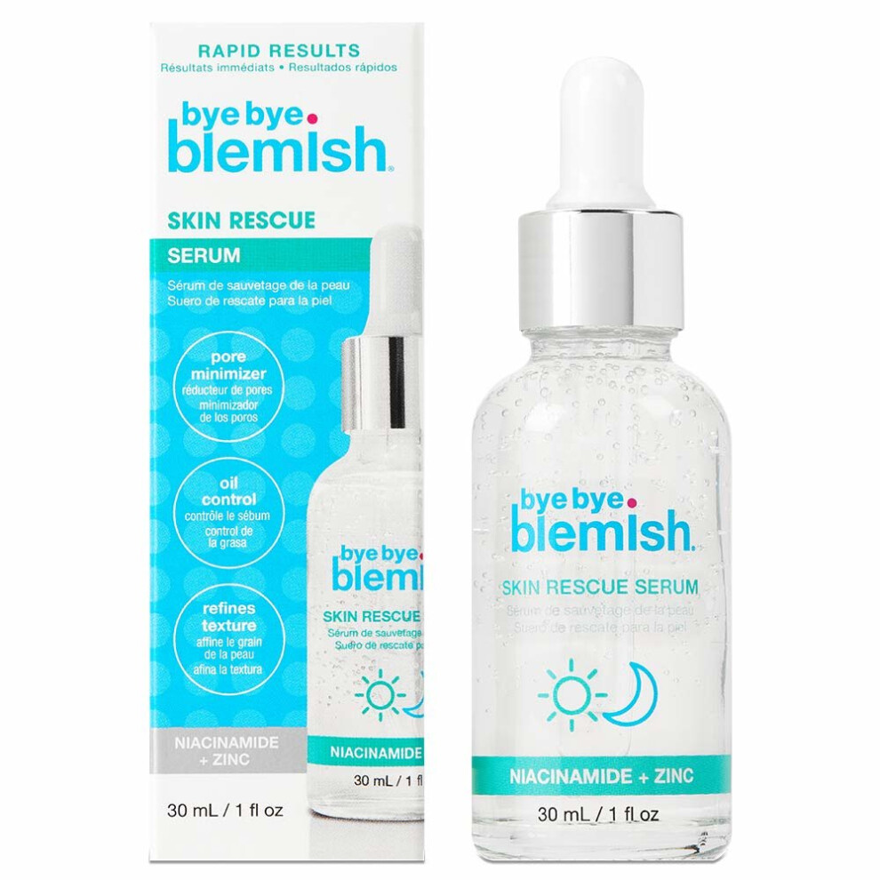 Bye Bye Blemish Skin Rescue Niacinamide Serum, Ideal For Oily Skin