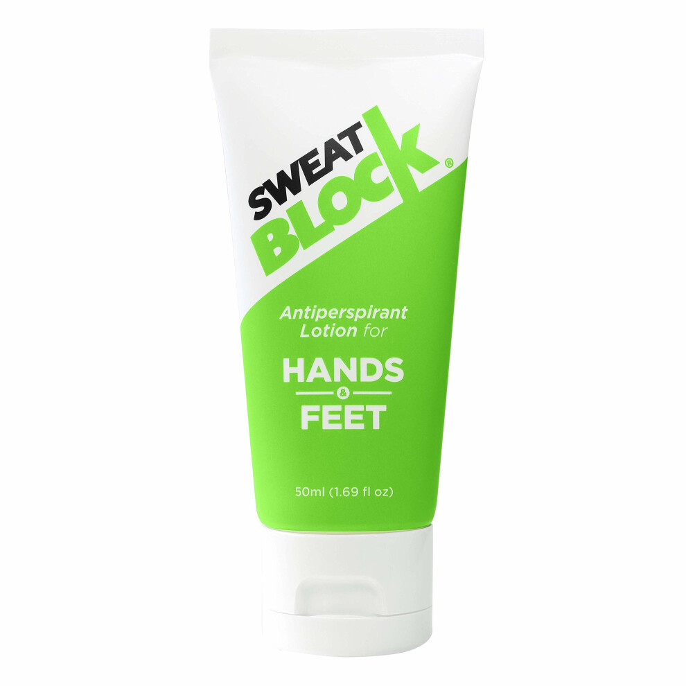 SweatBlock Antiperspirant Lotion for Sweaty Hands & Feet, Anti Sweat Lotion Hyperhidrosis Treatment for Hand and Foot Sweat Prevention