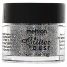 Mehron Makeup GlitterDust (0,25 oz) (holografisk s?lv)