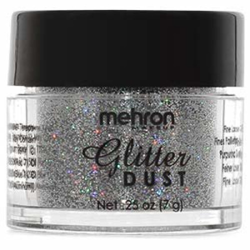 Mehron Makeup GlitterDust (Holographic Silver) 7g