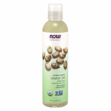 NOW Foods, Solutions, Zertifiziertes Bio-Rizinusöl, 8 fl oz (237 ml)