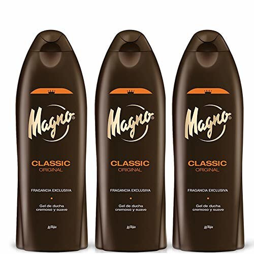 3 flacons de gel douche Magno 550 ml