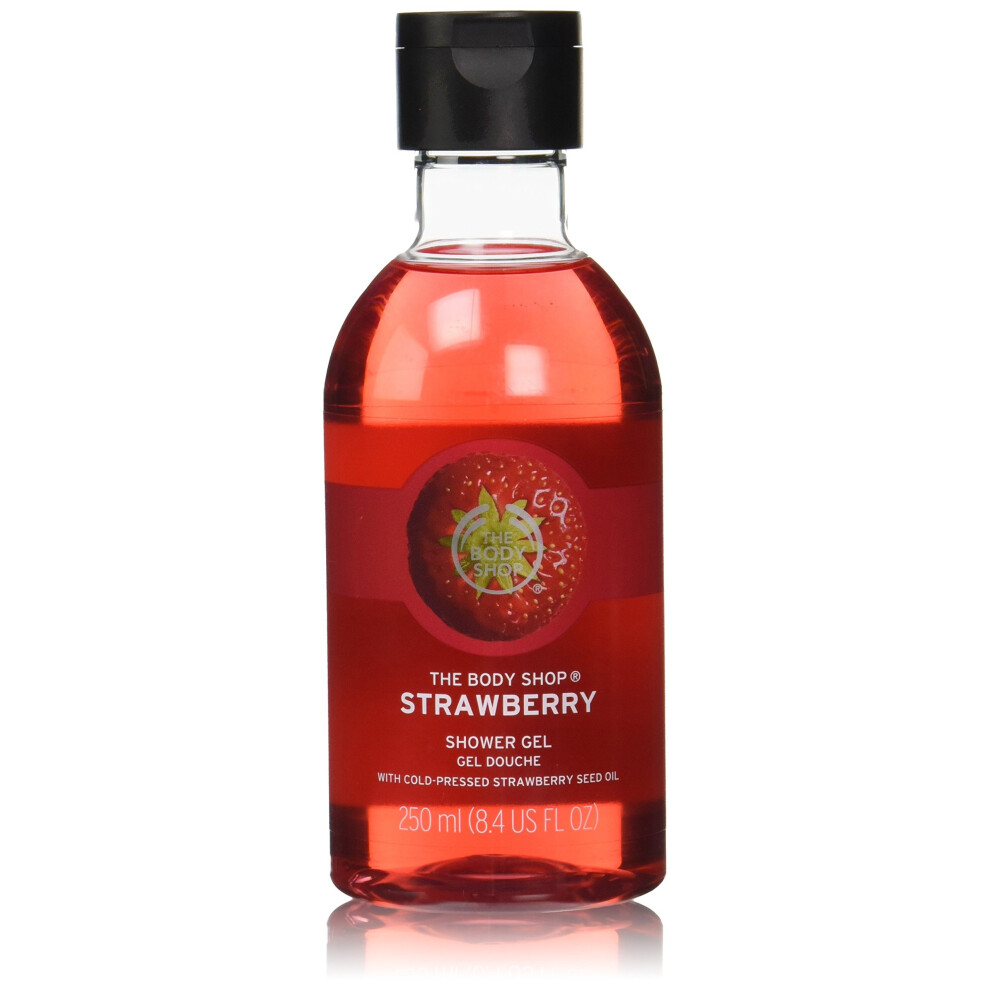 The Body Shop Strawberry Shower Gel, Paraben-Free Body Wash, 8.4 Fl. Oz.