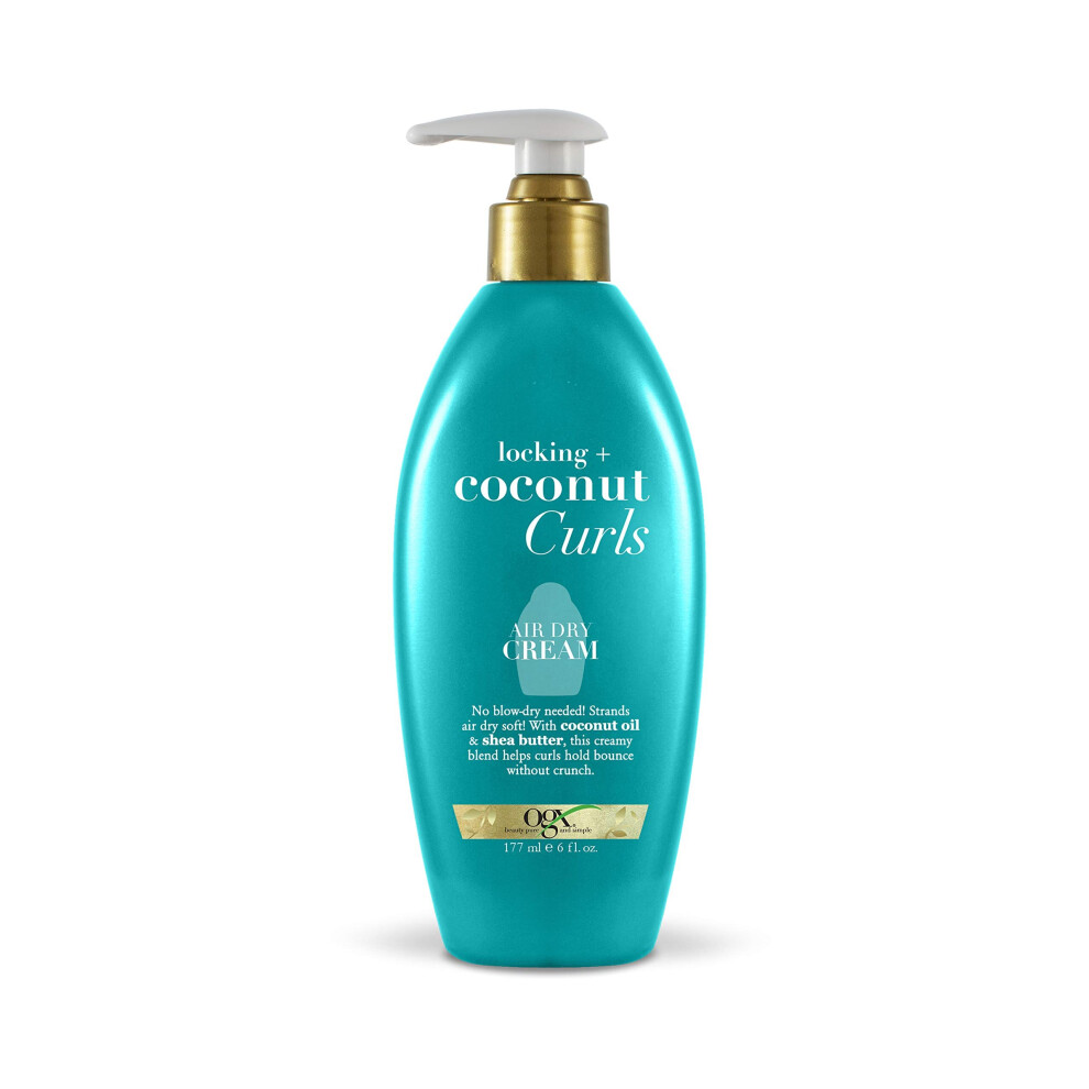 Photos - Hair Product OGX Locking + Coconut Curls Air Dry Cream, 6 Ounce