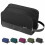 Beauty case da barba da uomo, compatto, resistente all'acqua, ideale per i viaggi (nero) 1