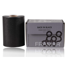 FRAMAR Rollo di Alluminio Nero Embossed - Foil Professionale per Colore e Meches