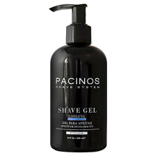 Gel de Rasage Pacinos - Gel Rafraîchissant Transparent avec Aloe Vera, 8 oz.