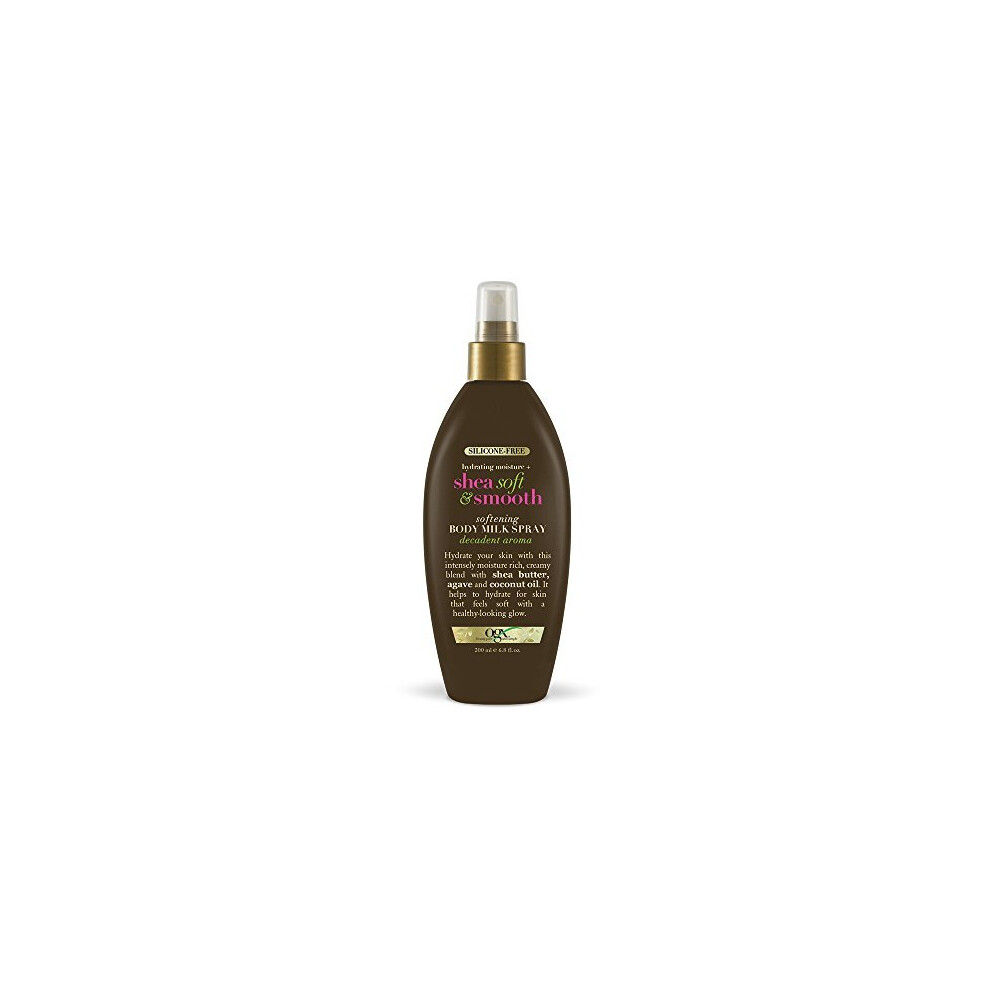 OGX Hydrating Moisture + Shea Soft & Smooth Softening Body Milk Spray, 6.8 Ounce