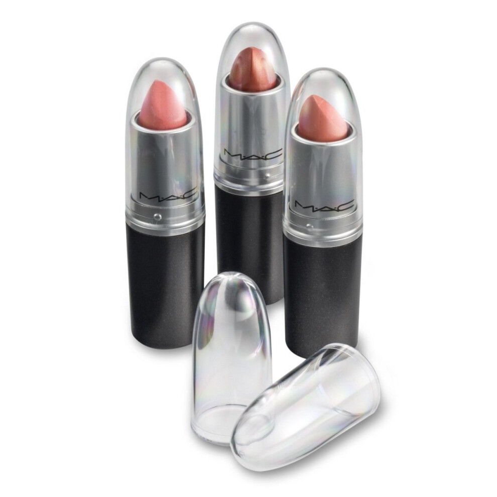 byAlegory Clear Lipstick Caps For MAC - Replaces Original Cap To See Your Favorite Lipstick Color Easily (24 Caps)