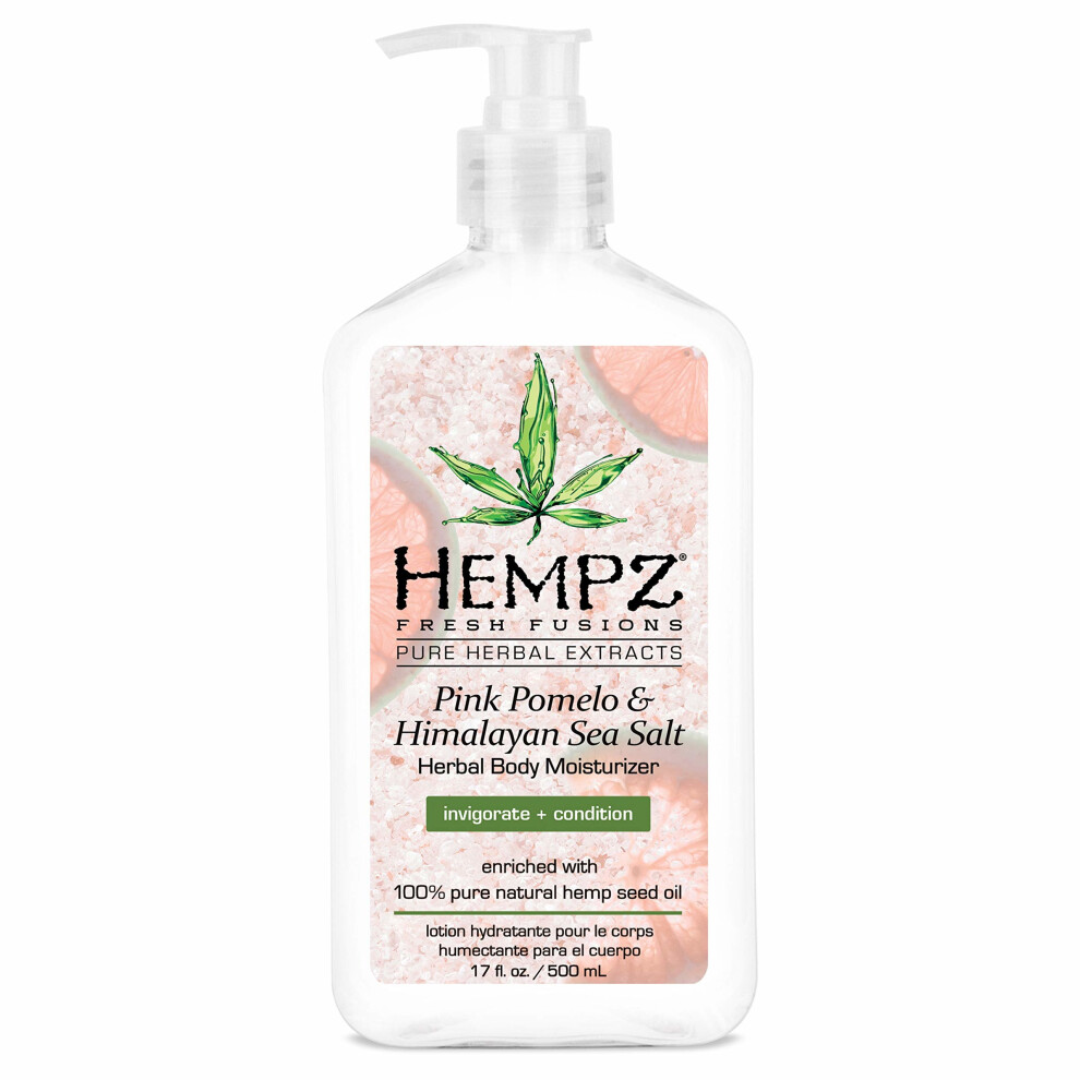 Hempz Pink Pomelo & Himalayan Sea Salt Herbal Body Moisturizer 17 oz.