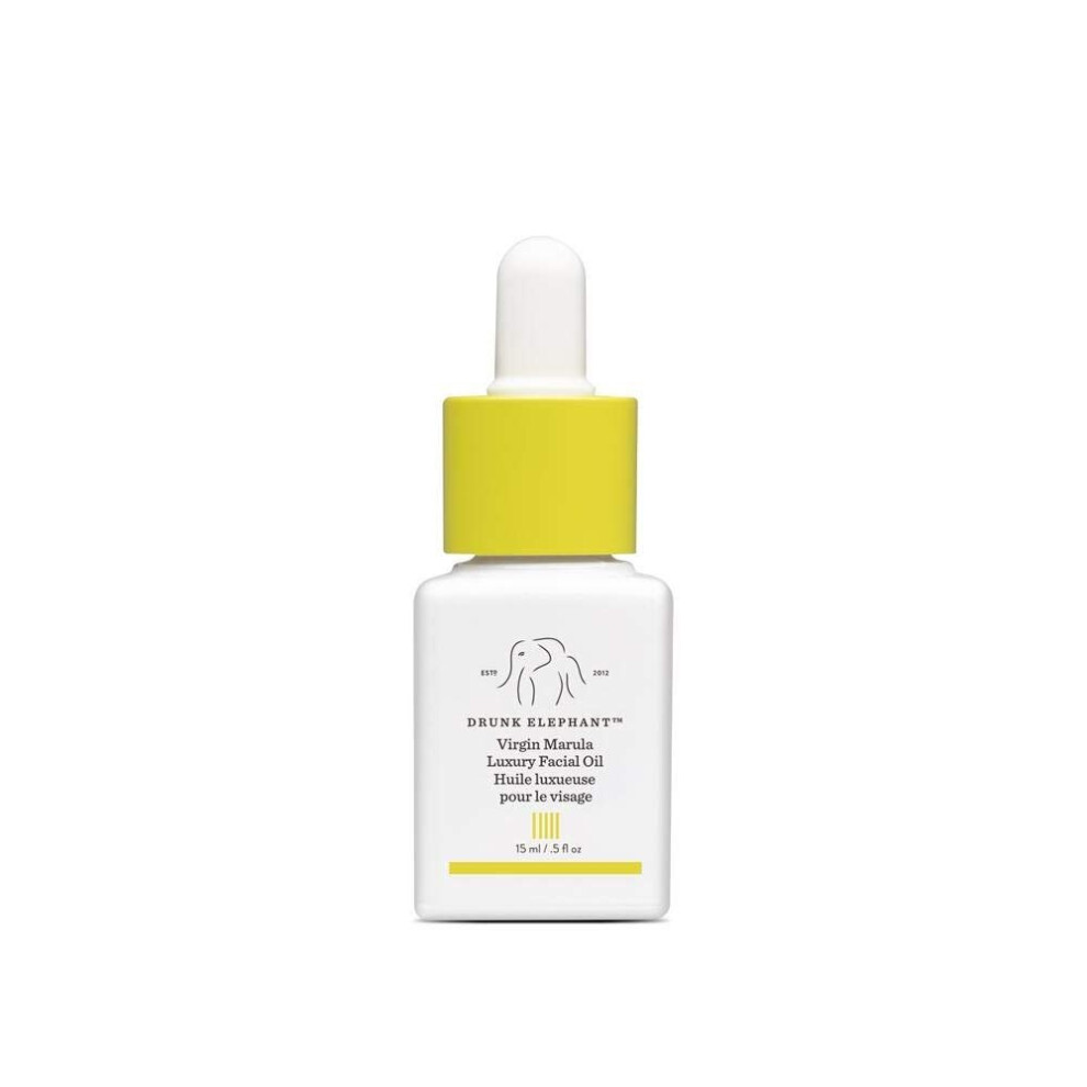 Drunk Elephant Virgin Marula Luxury Facial Oil - Vegan Anti-Aging Skin Care And Face Moisturizer - 15 Milliliters/0.5 Ounce
