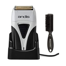 Andis Cordless Profoil Lithium Plus Titanium Foil Shaver with BeauWis Blade Brush