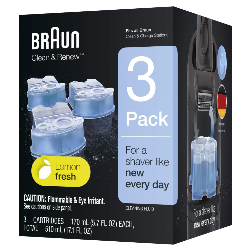 Braun Clean & Renew Refill Cartridges CCR - 3 Count