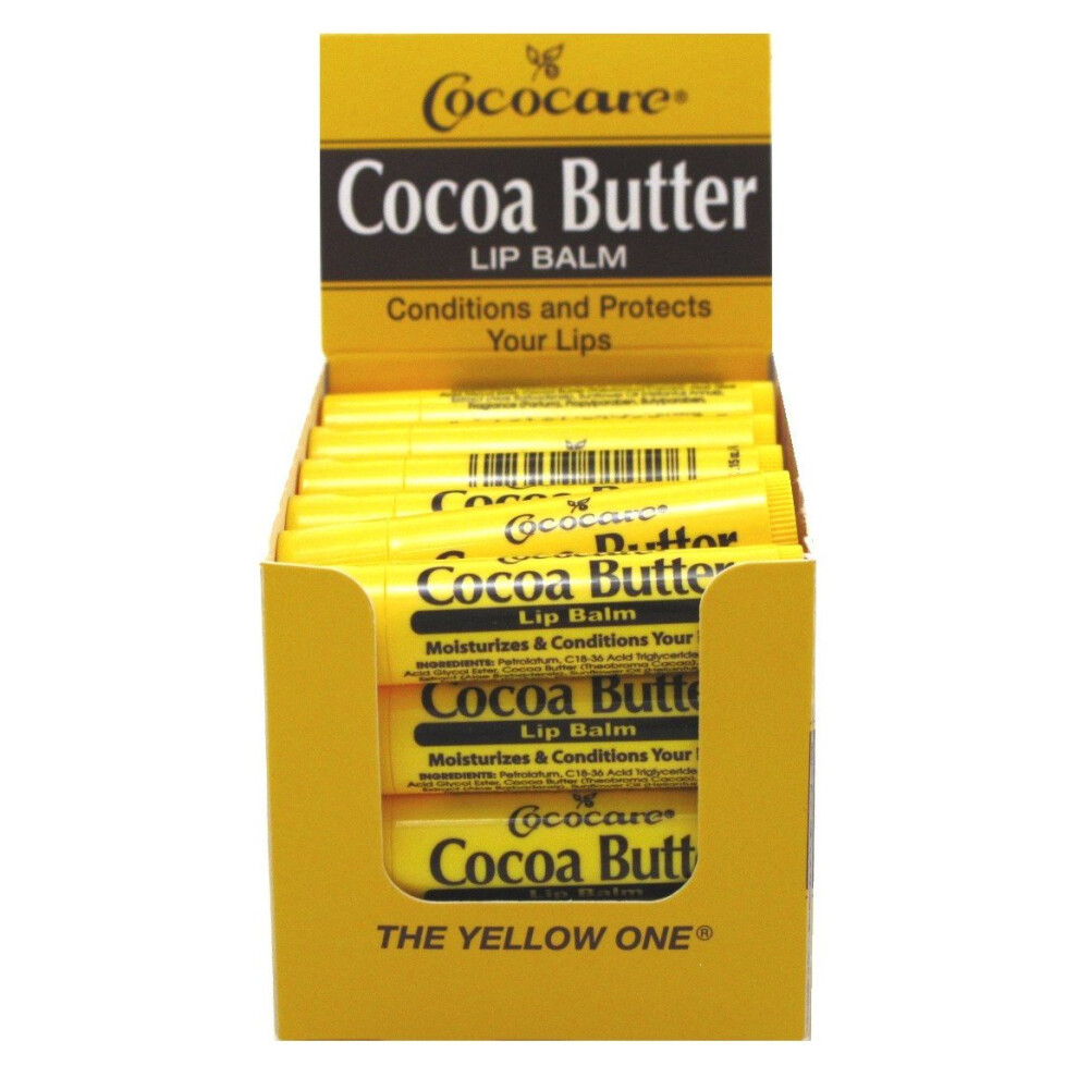 Cococare Cocoa Butter Lip Balm 0.15oz (24 Pieces)