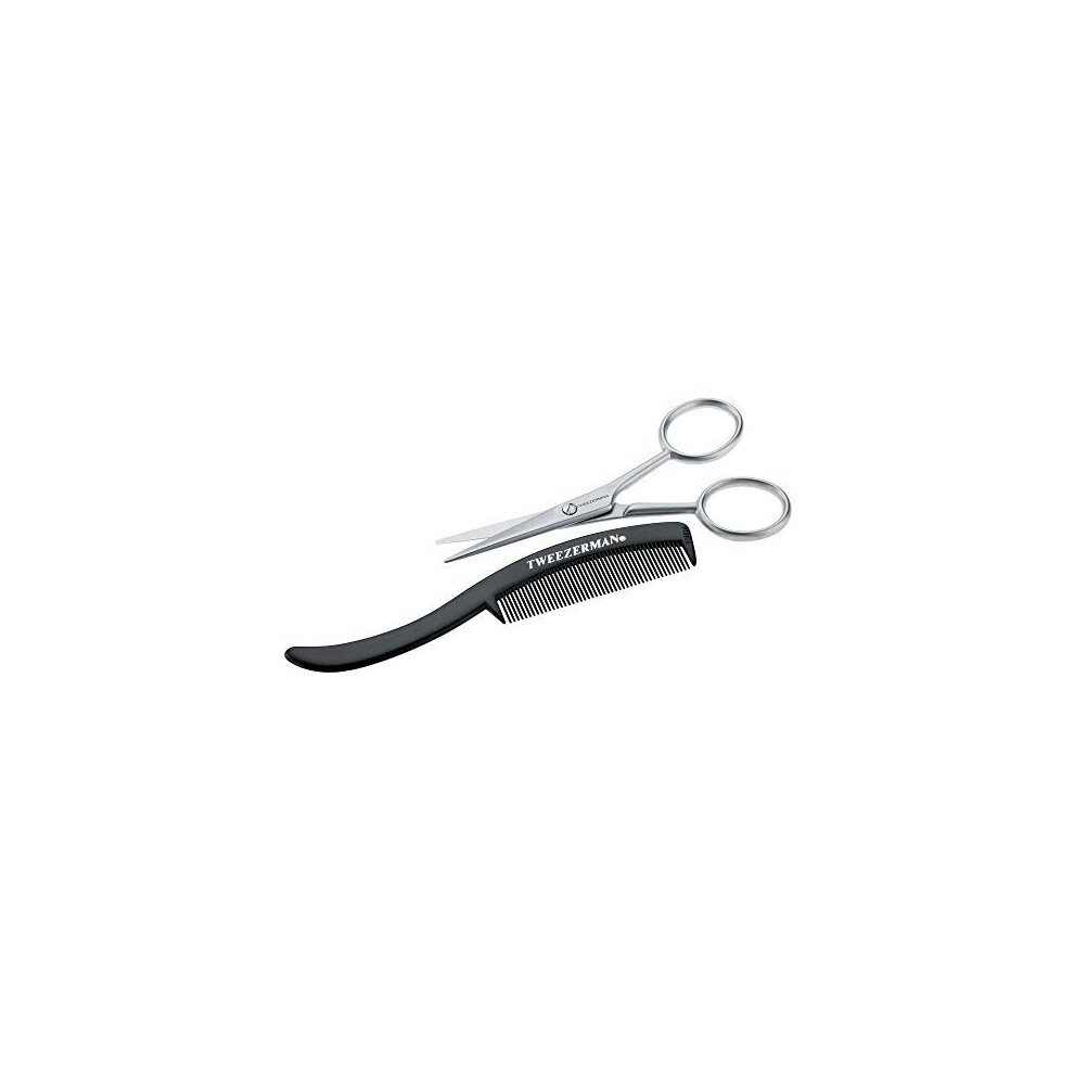 Tweezerman G.E.A.R. Moustache Scissors And Comb Model No. 72031-MG