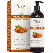 Almond Oil; Sweet Almond Oil for Skin or Almond Oil for Hair, The Perfect Natural Body Oil for Women, Great as Unscented Massage Oil, 16 oz