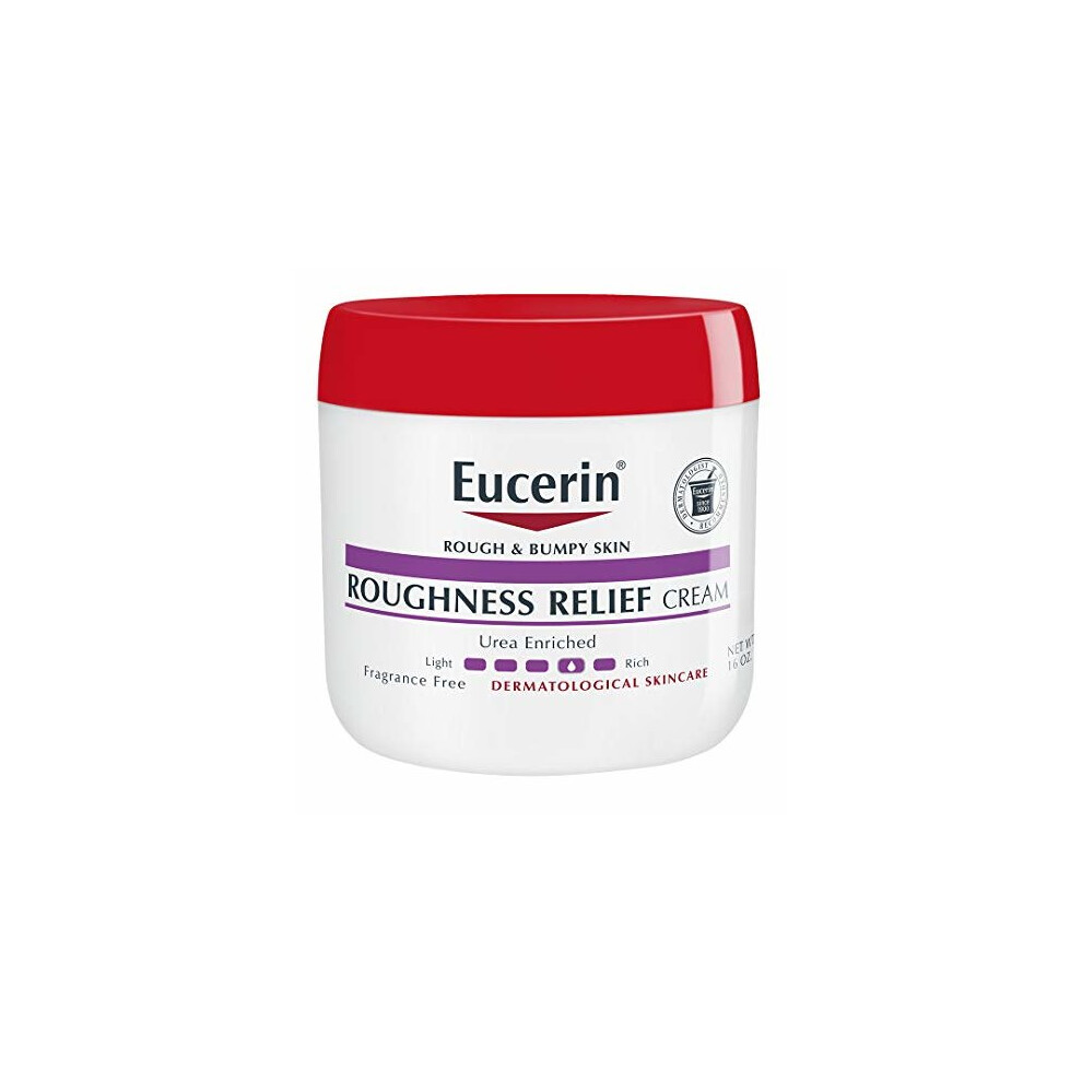 Eucerin Roughness Relief Cream - Smooth Rough and Bumpy Skin - 16 oz. Jar